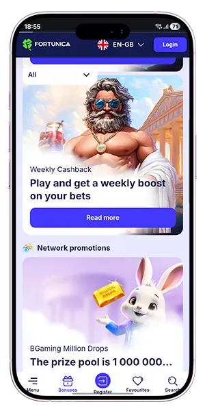 Fortunica Casino BGaming prize