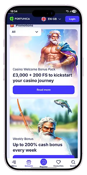 Fortunica Casino Bonus