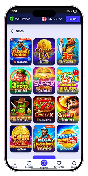Fortunica Casino Games
